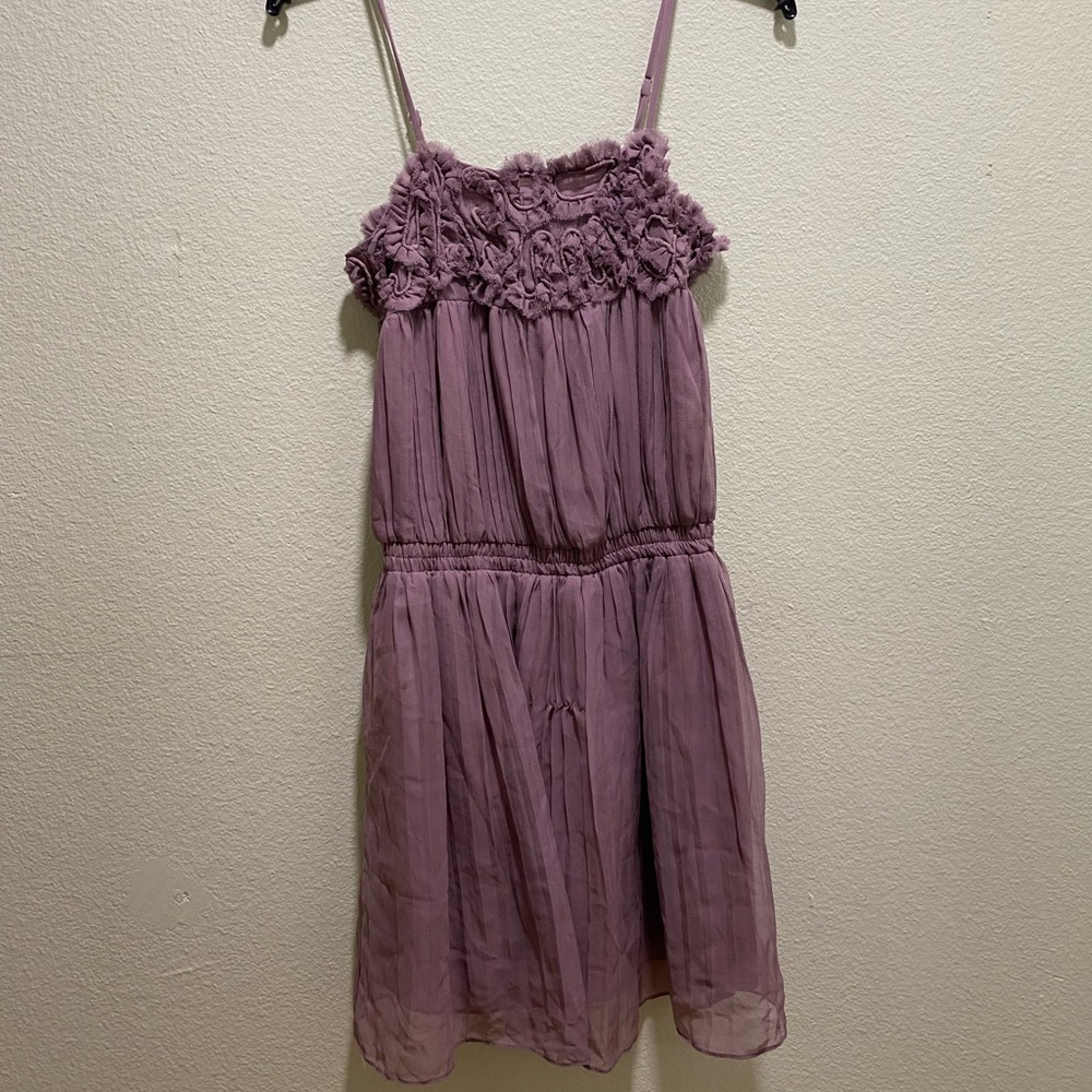 Lavender flowy dress